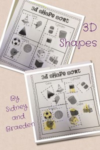 3D Shapes by Sidney and Braeden