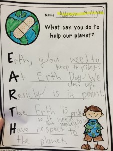 addison earth day acrostic